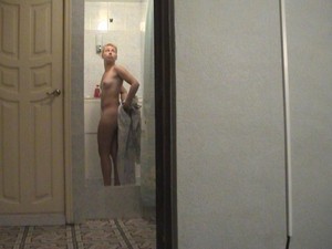 undressing in shower